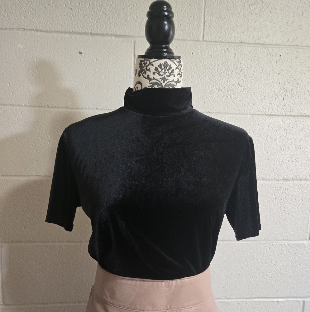 Black Velvet Top